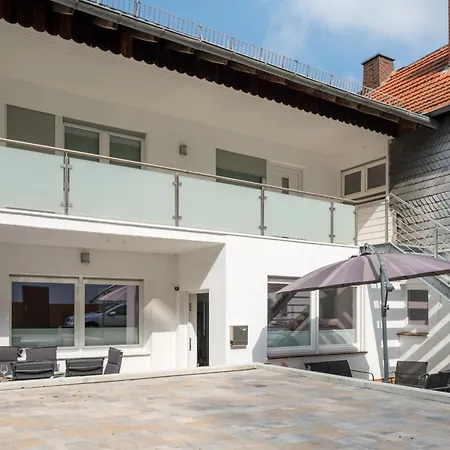 Flamingo - Zentral, Parken, Terrasse, Ps4 Apartment Frankenberg an der Eder Exterior photo